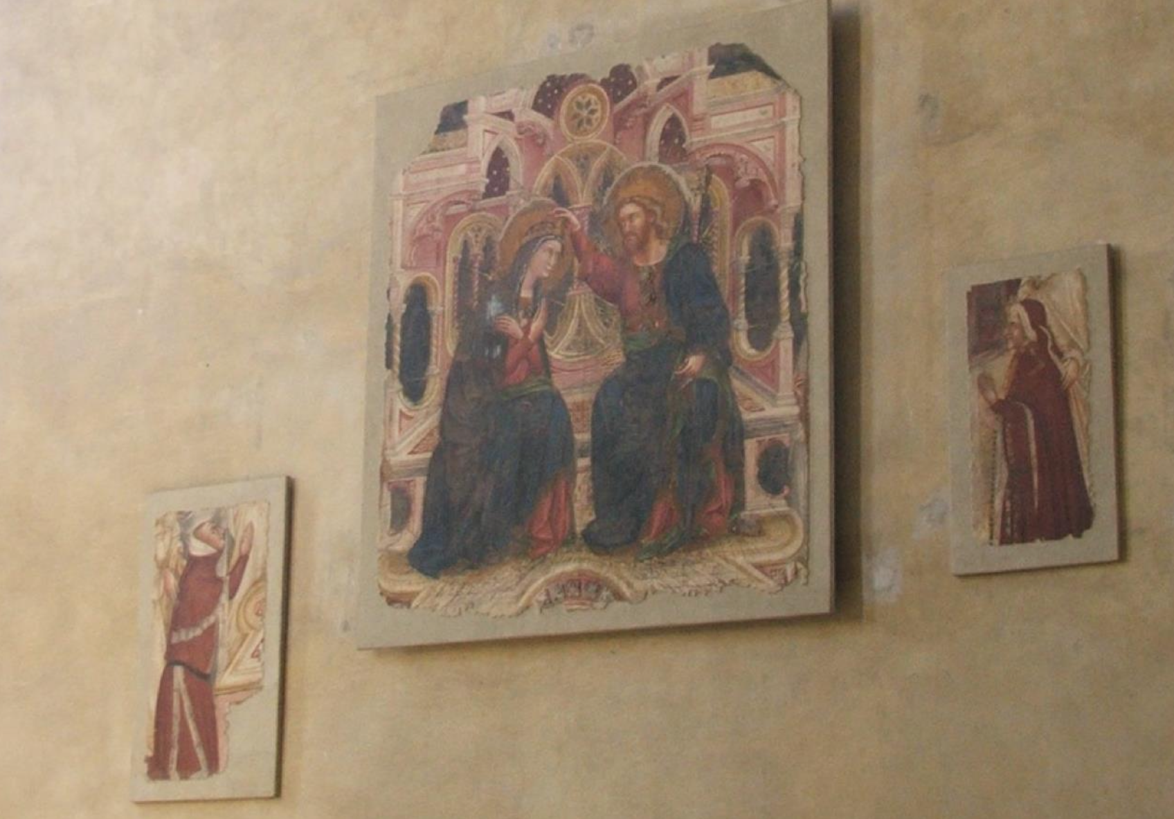 <p>Coronation of the Virgin (part of larger frescoe)</p>
