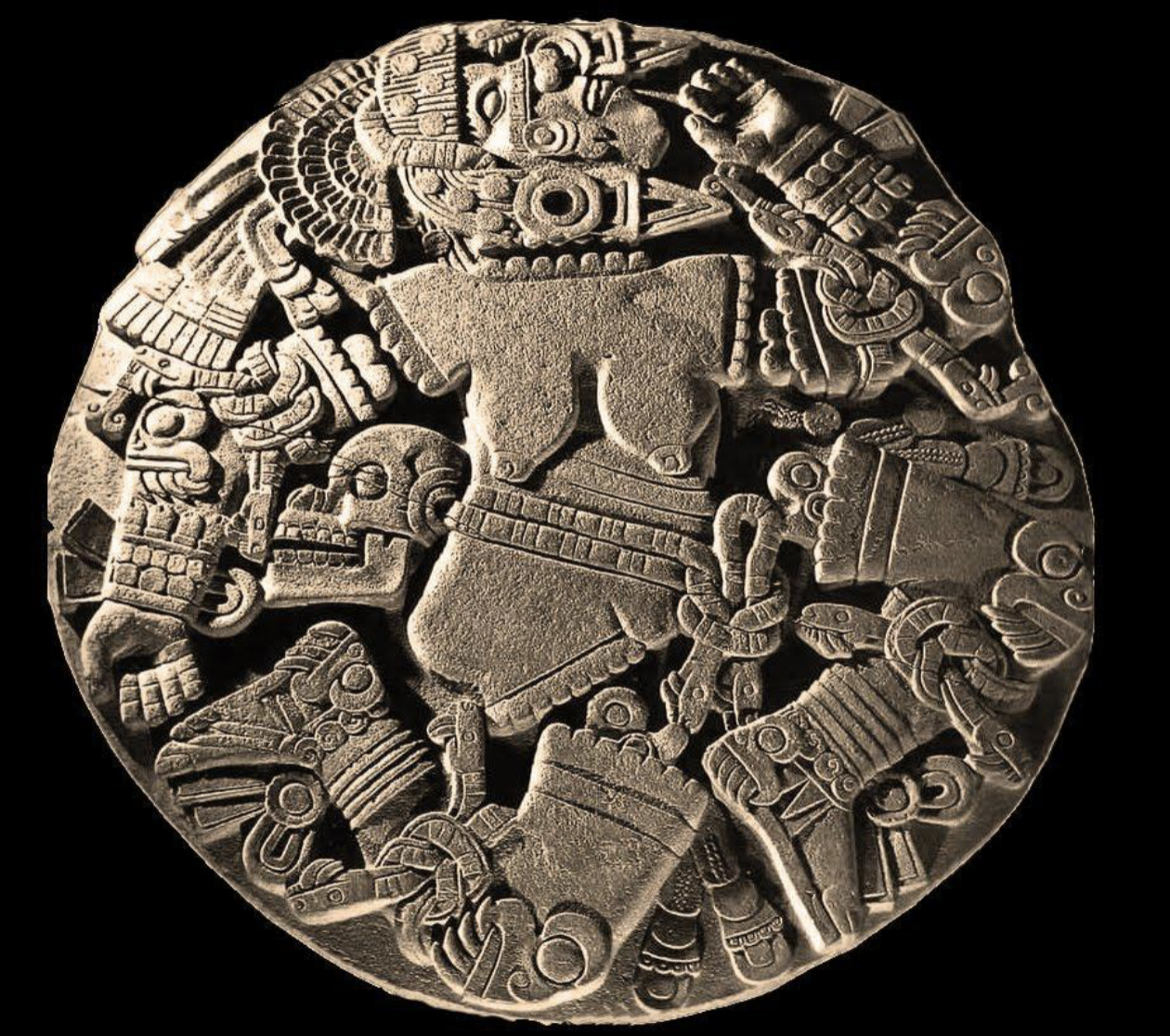<p><span>Aztec, Coyolxauhqui Stone Disk</span></p>