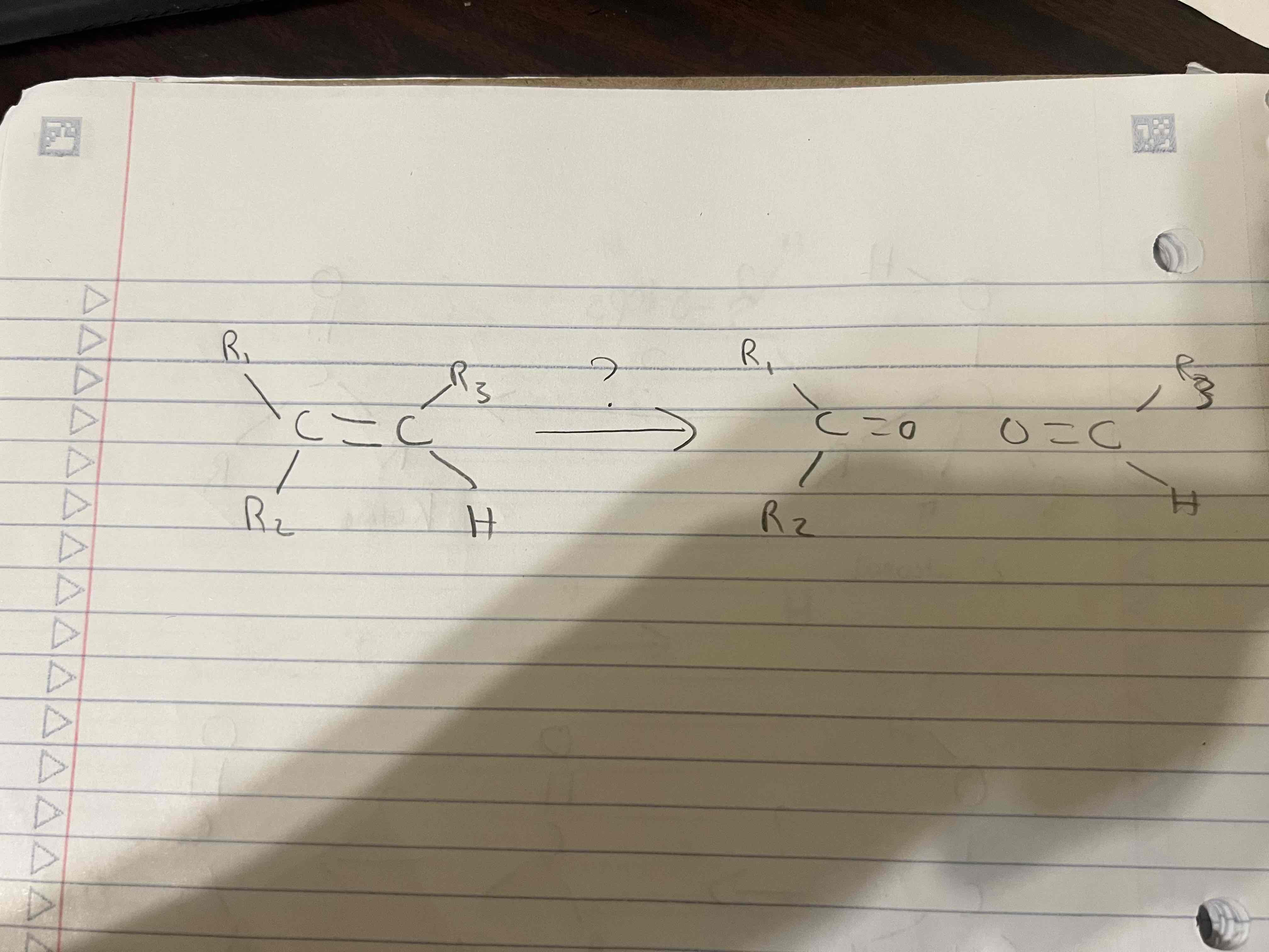 <p>What are the Reagants of the reaction. EDIT: The bottom left hydrogen should be an OH group.</p>