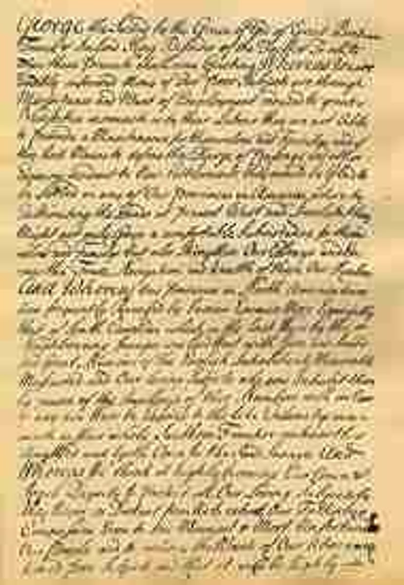 <p>In 1701, the Pennsylvania colony created this written constitution which guaranteed freedom of worship for all and unrestricted immigration. (p. 34)</p>