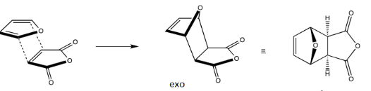 <p>A product of a Diels-Alder reaction where the substituents on the newly formed ring are oriented away from the diene in the transition state, typically resulting in less stability compared to the endo product. </p>