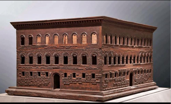 <p>model of the Palazzo Strozzi</p>