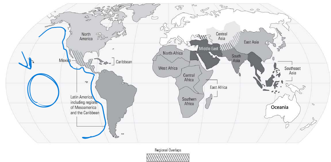 <p>In regards to Oceans, right here would be the ____ Ocean</p>
