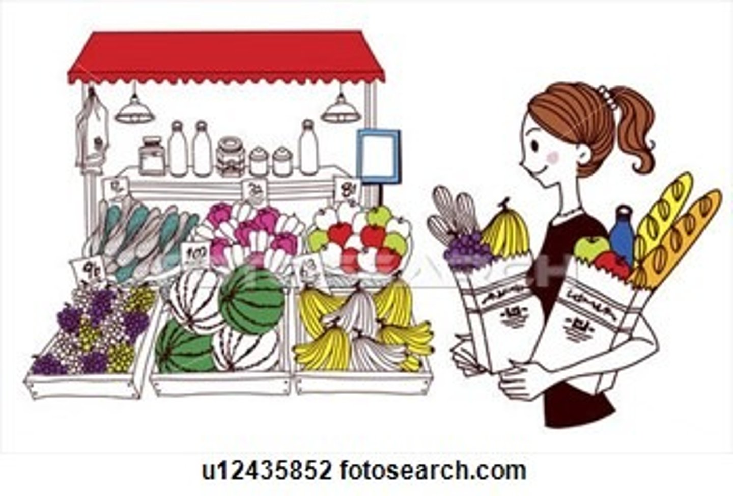 <p>the market</p>