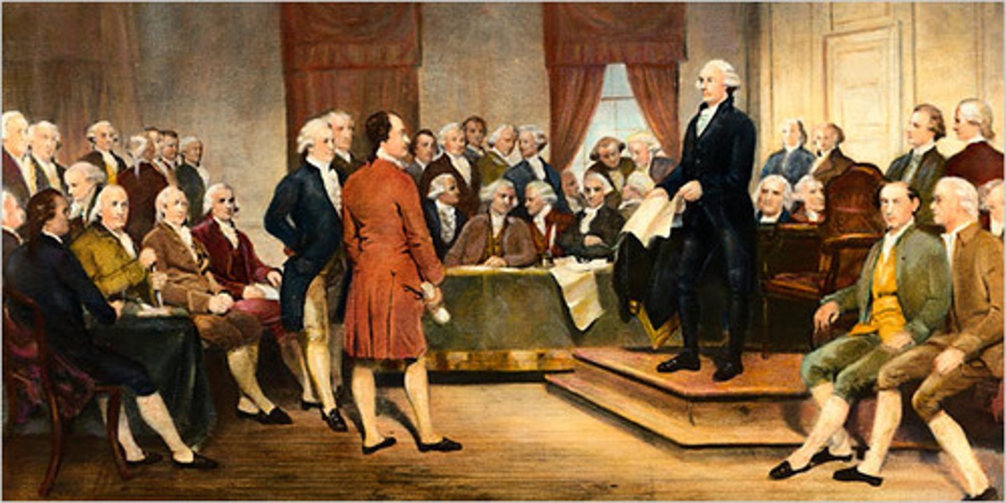 <p>The people who were involved in establishing the United States via the Declaration of Independence.</p>
