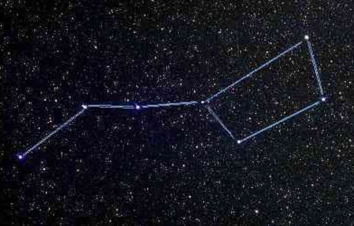 <p>Imaginary patterns of stars in the sky.</p>