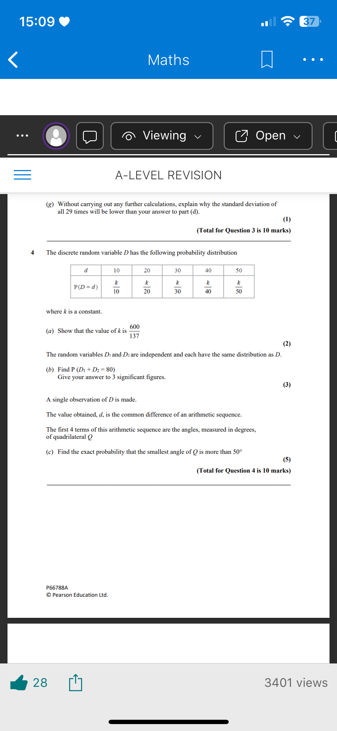<p>Q</p><p>Do part b given a</p>
