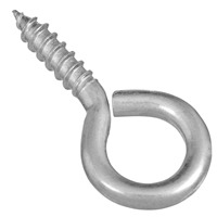<p>A bolt with a circular head and a flat tip, used to hang things from it.</p>