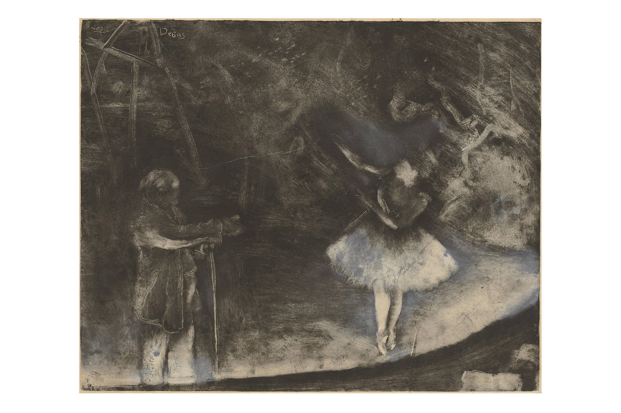 <p>A printmaking process invented by Giovanni Benedetto Castiglione in the seventeenth century. Print is created by applying ink or paint directly to a smooth, non-absorbent surface like glass or metal, then pressing it onto paper to transfer the image</p>