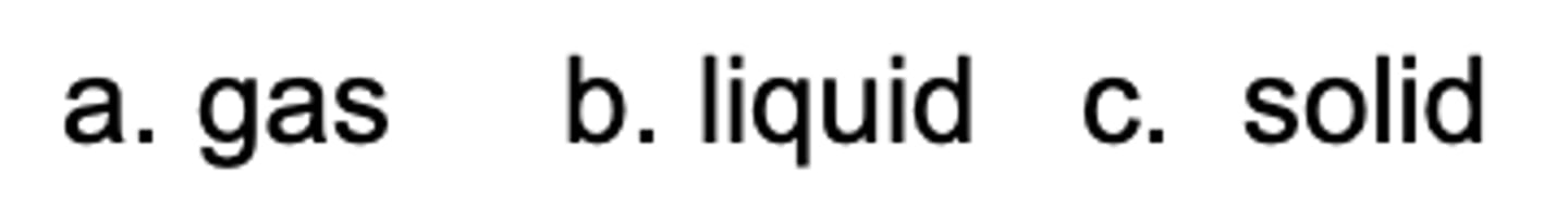 <p>Which state has the highest entropy?</p>