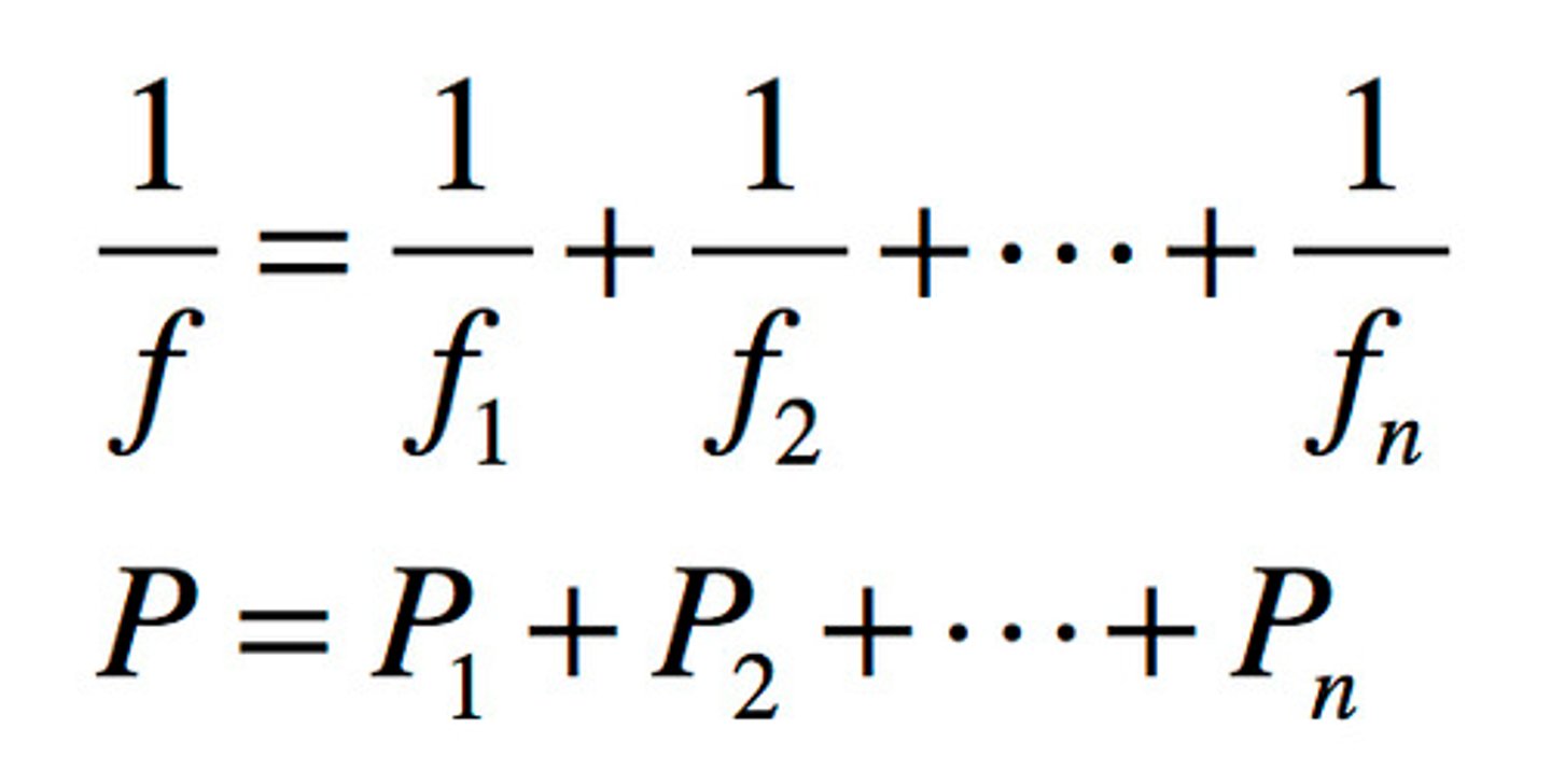 <p>P = P1 + P2 + P3...</p>