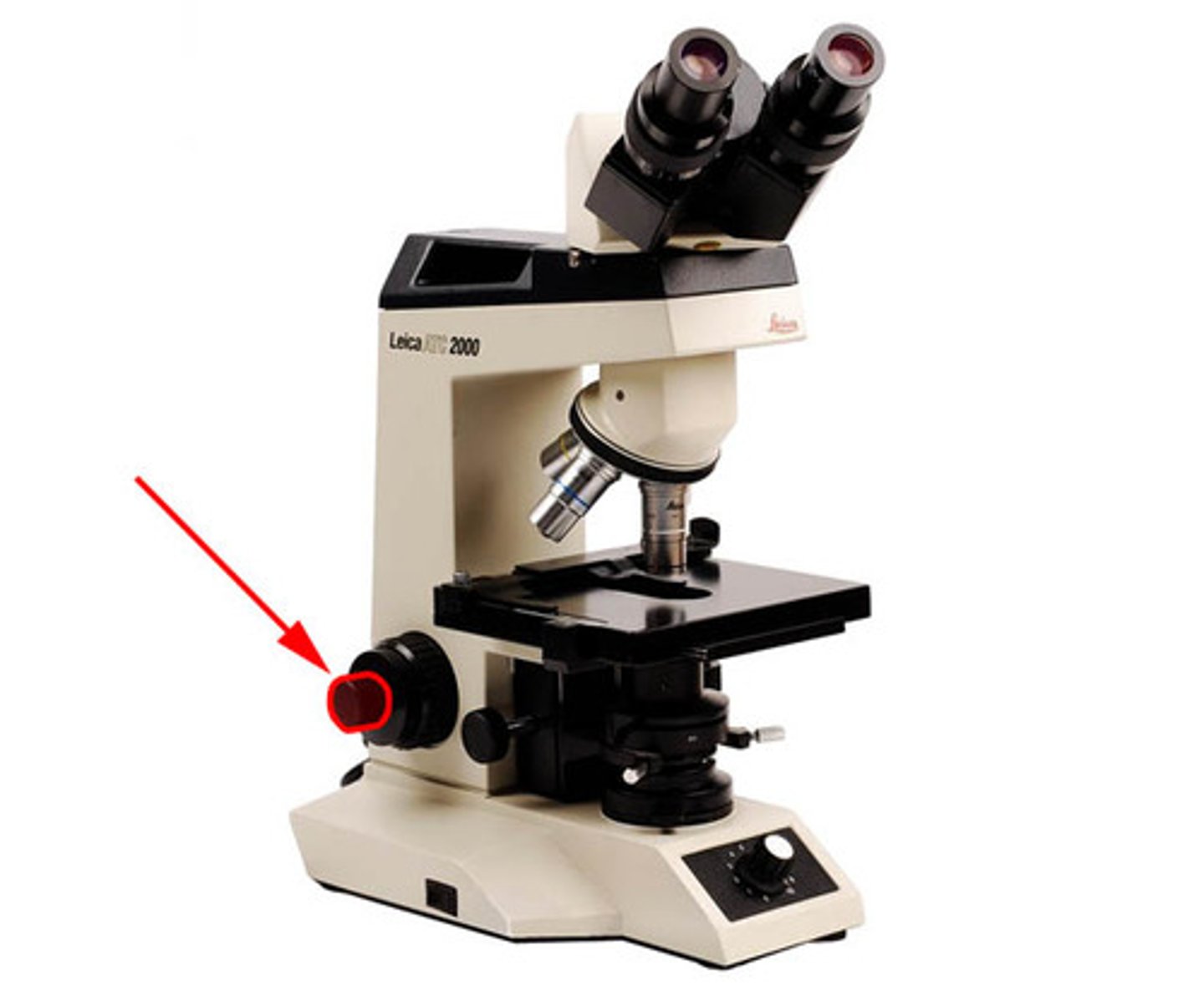 <p>Allows for precise focusing of the specimen.</p>