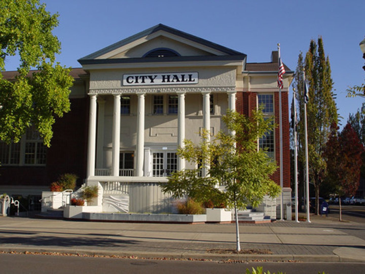 <p>gobierno local, centro político de una ciudad</p>