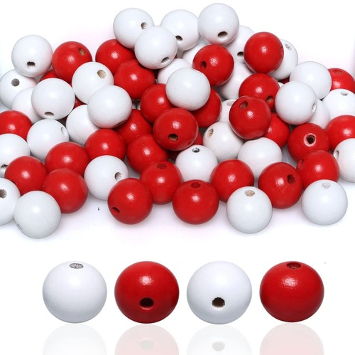 <p>Students randomly draw beads to represent gametes, which are then combined to create offspring.</p>