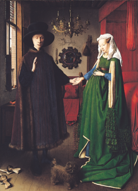 <p>(Unit 3 Chapter 14 - Northern Renaissance (c. 1400 - 1600 CE)) <strong>#68: Arnolfini Portrait</strong></p><ul><li><p>VOCABULARY: St. Margaret</p></li></ul><p></p>