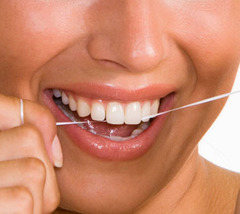 <p>dental floss</p>