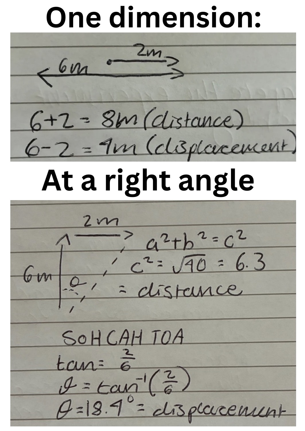 <p>•add the vectors head to tail</p><p>•remember to include the compass point (eg. east of south) </p><p></p>