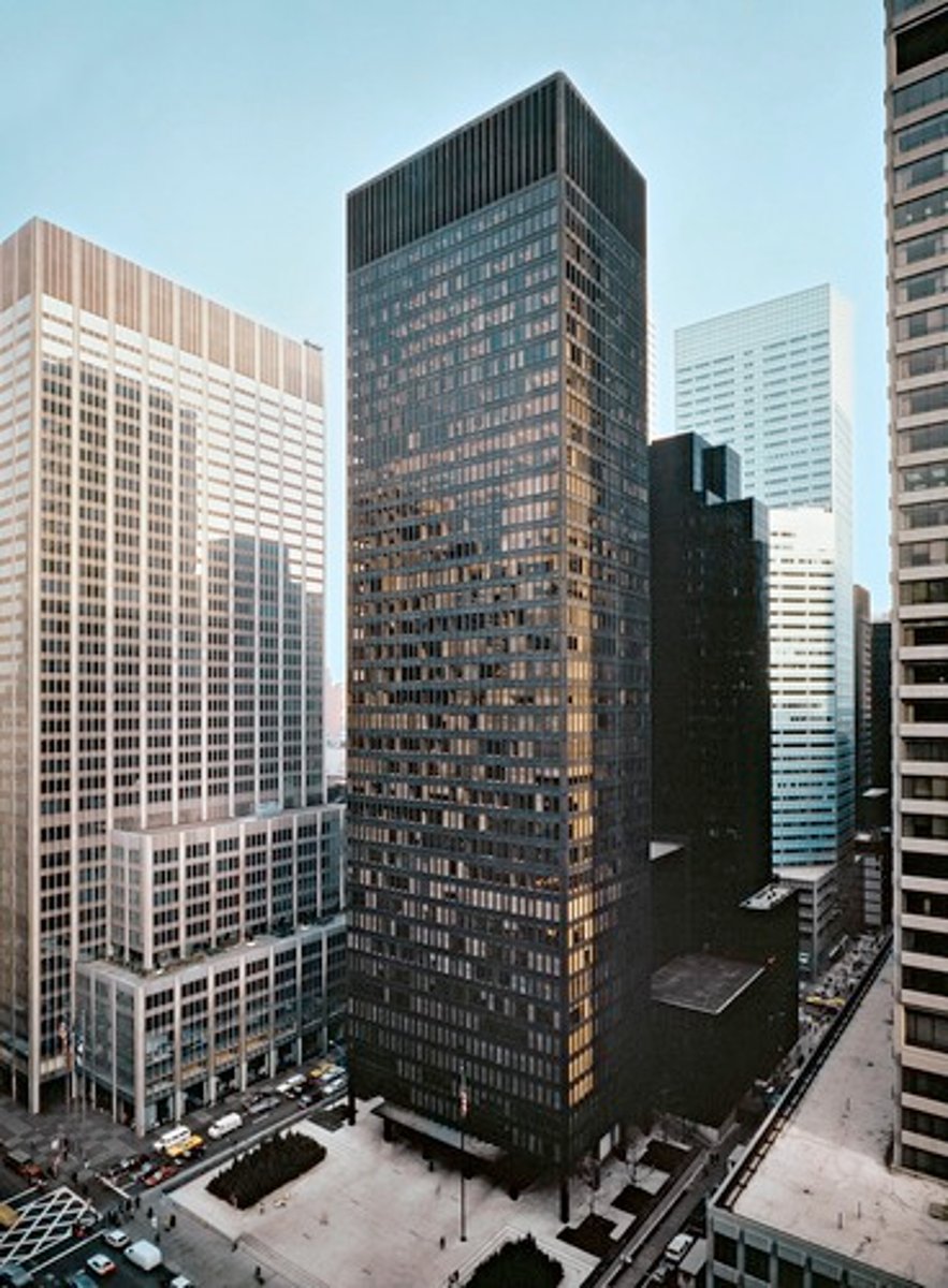 <p>Ludwig Mies van der Rohe/Philip Johnson</p><p>(Modernism)</p>