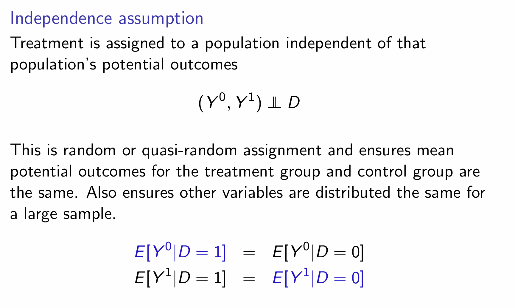 <p>How can we use random assignment and the independence assumption to zero out the selection bias?</p>