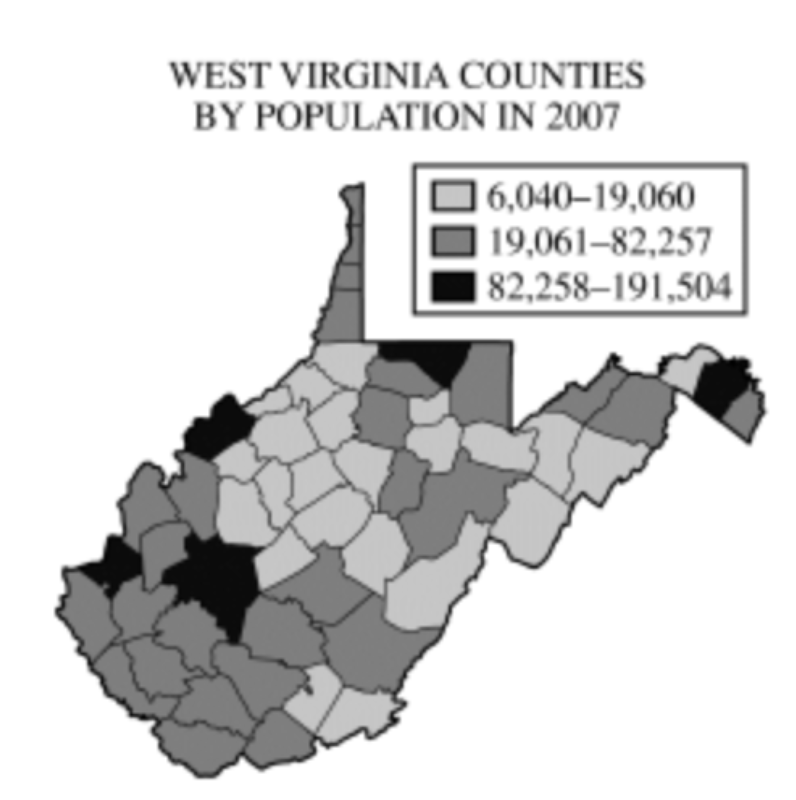 <p>The map shown above best fits which of the following map types?</p>
