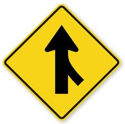 <p>What Does This Sign Mean?:: Merging Traffic</p>