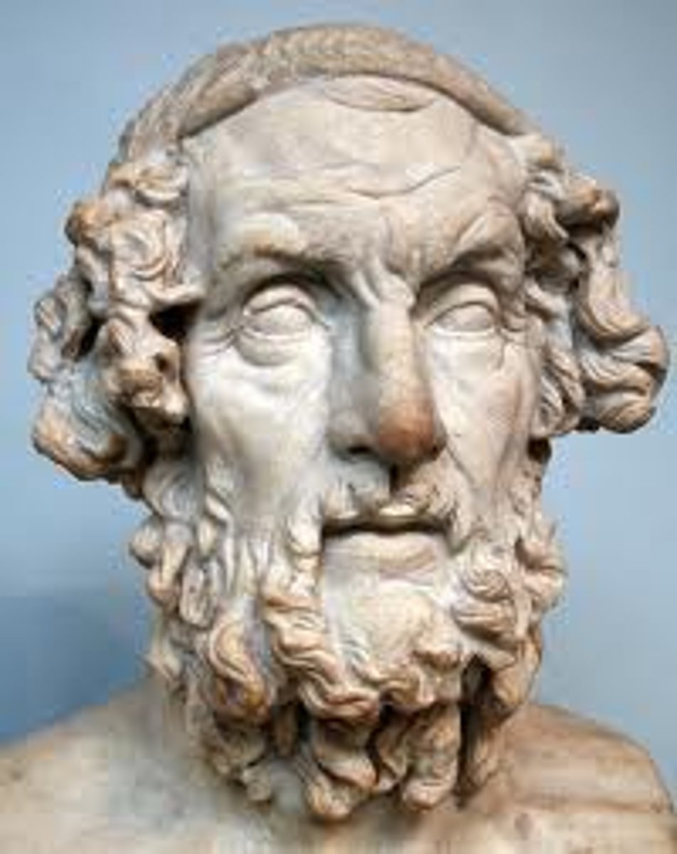 <p>ancient Greek epic poet who is believed to have written the Iliad and the Odyssey (circa 850 BC)</p>