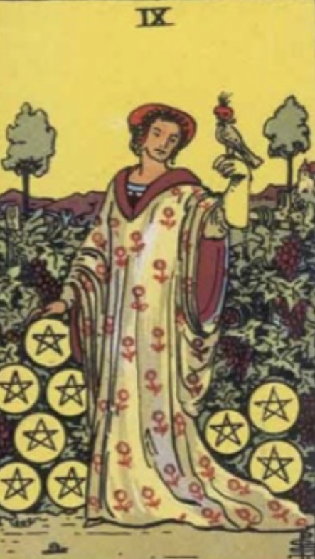 9 of Pentacles- Upright