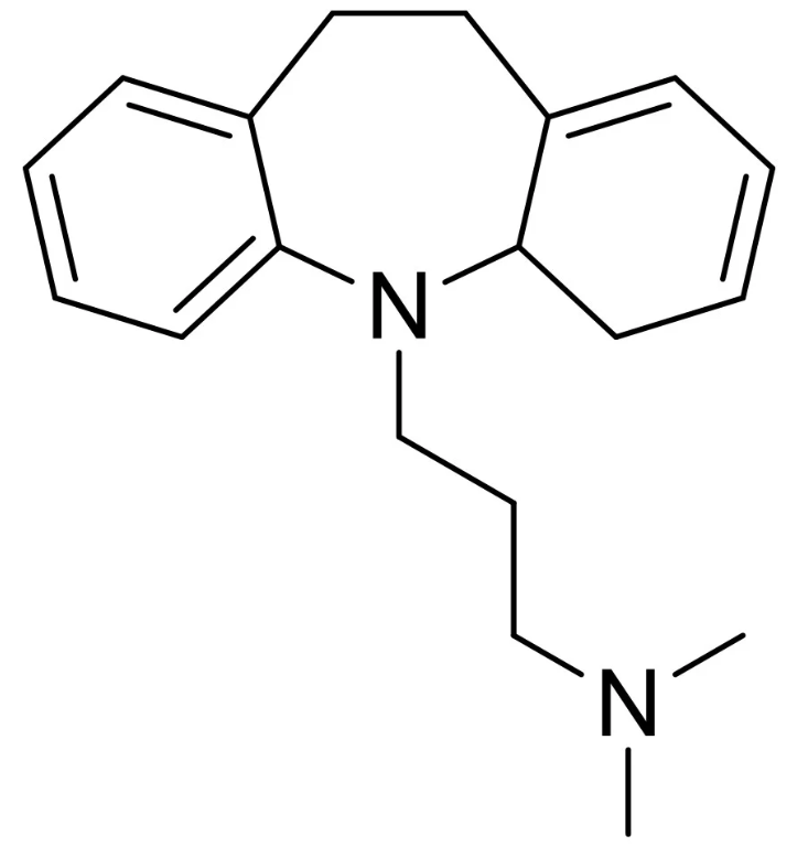 <p>Imipramine is formulated as the HCl salt. On which nitrogen does the salt form?</p>