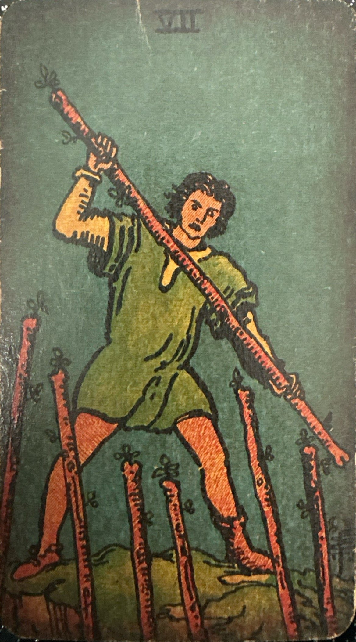 <p>VII - Seven of Wands</p>