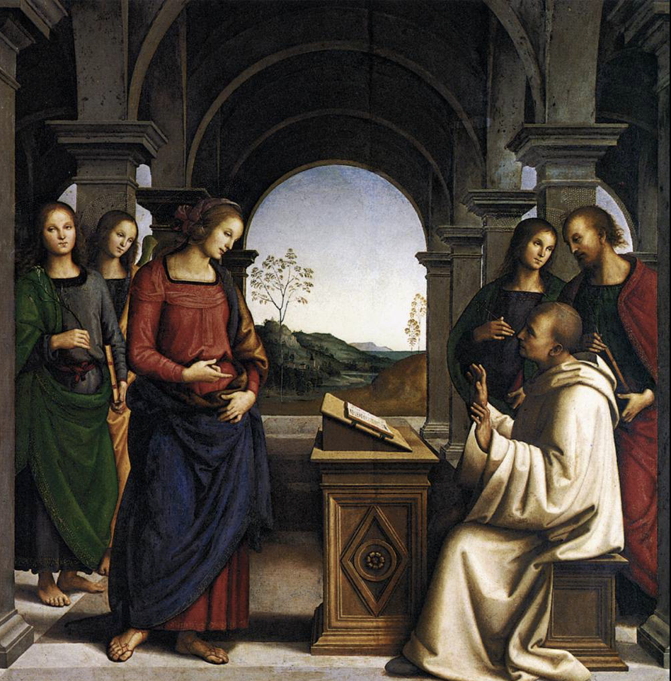 <p>“The Vision of St. Bernard”</p>