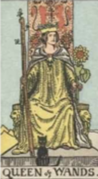 <p>Queen of Wands (Upright)</p>