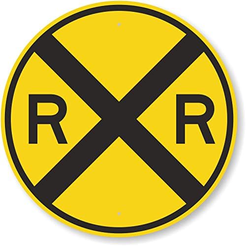 These signs alert motorists that a railroad crossing is ahead.