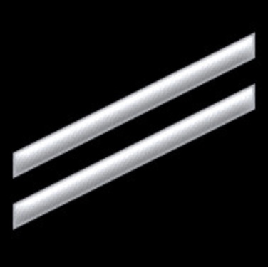 <p>2 diagonal stripes</p>