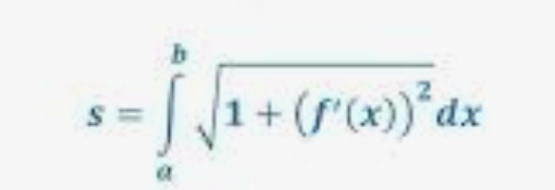 <p>derive: make a mini triangle, pythagorean theoream, write f’(x) in terms of delta x and delta y, isolate delta y and write it in terms of f’(x) and delta x, factor out the delta x squared (easy!)</p>