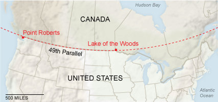 <p>Formed by arcs or straight lines regardless of physical or cultural features.</p><p>Ex: 49th parallel </p>