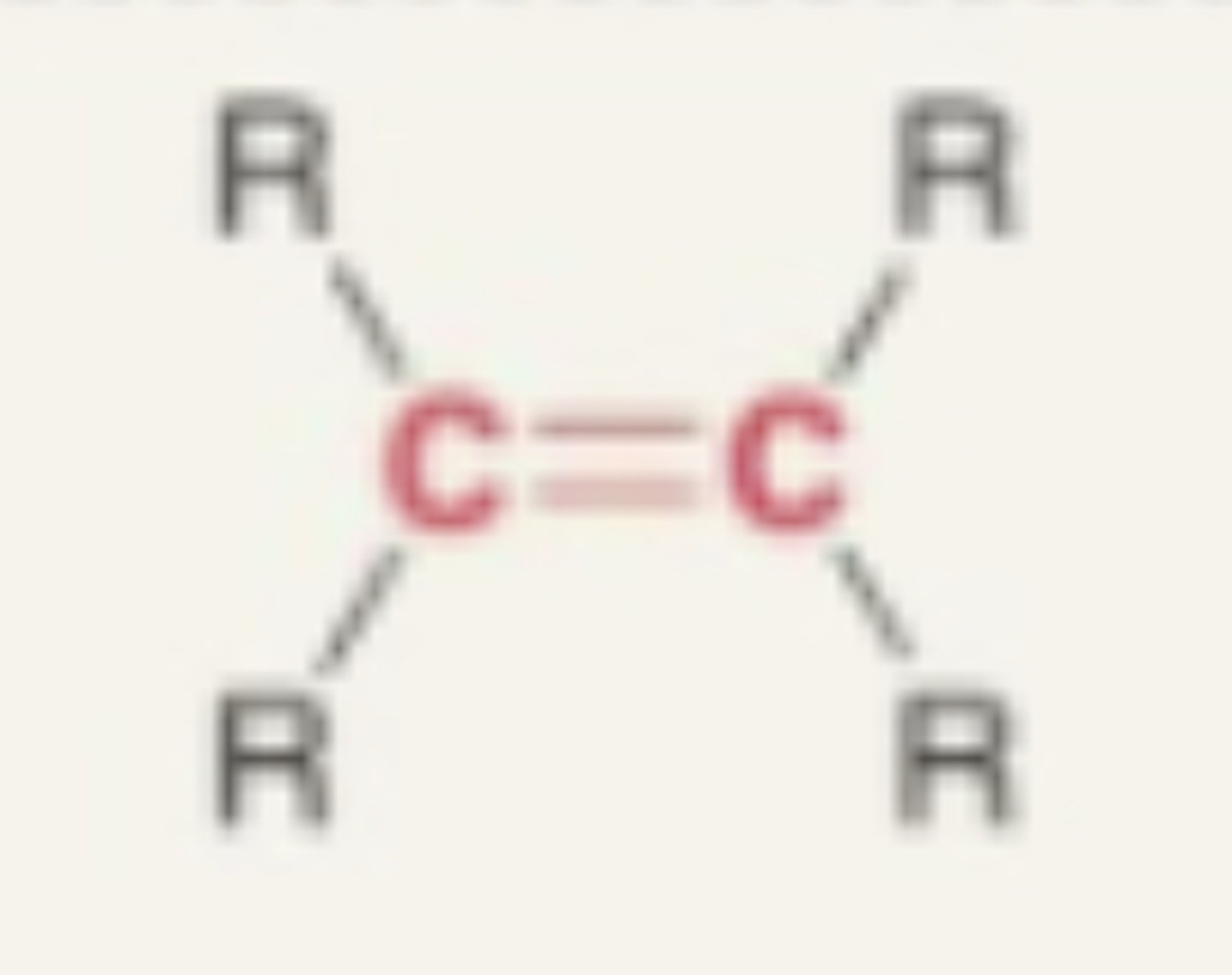 <p>- double bonded carbon</p>