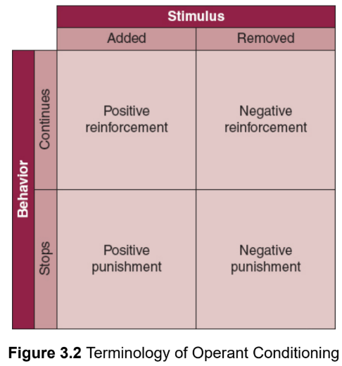 <p>the ways in which consequences of voluntary behaviors change the frequency of those behaviors</p><p>B.F. Skinner</p>