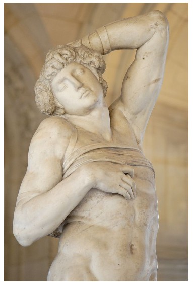 <p>This sculpture by Michelangelo from 1513 to 1515 was made out of what material?</p>