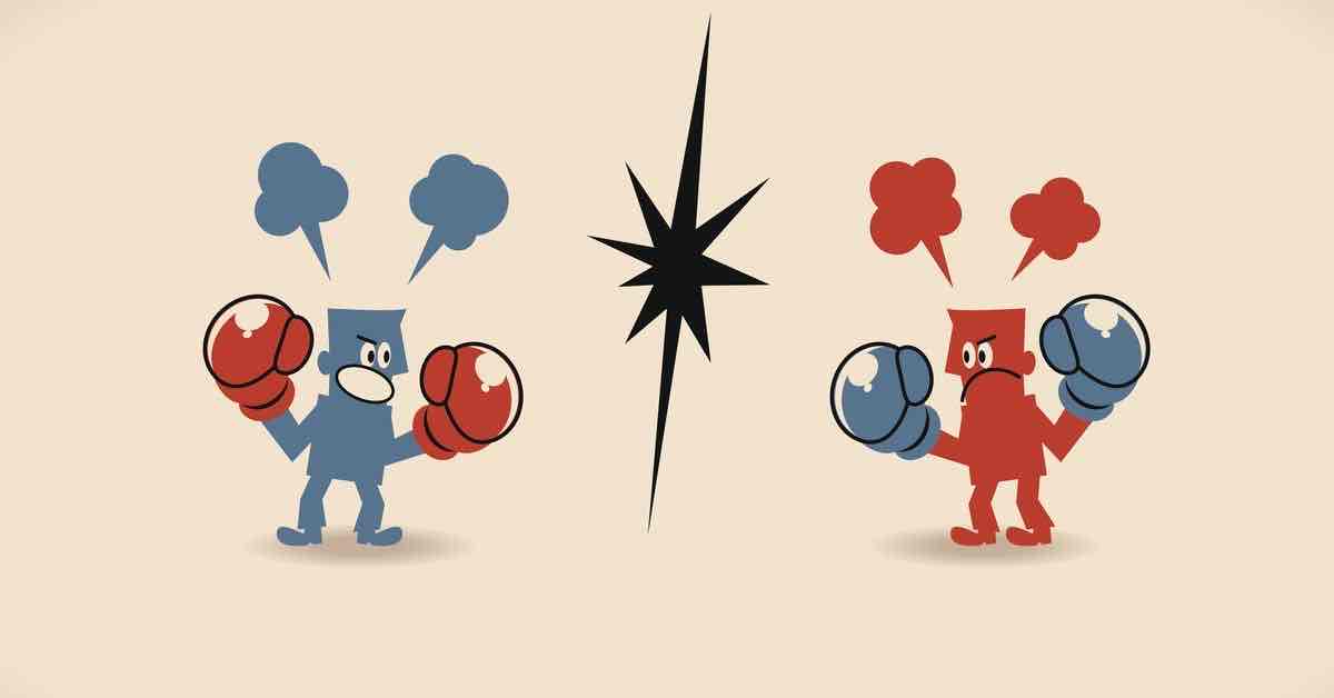 <p>opponent (n) </p>