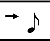 <p>A wavy line extending from the top of a note's stem.</p>