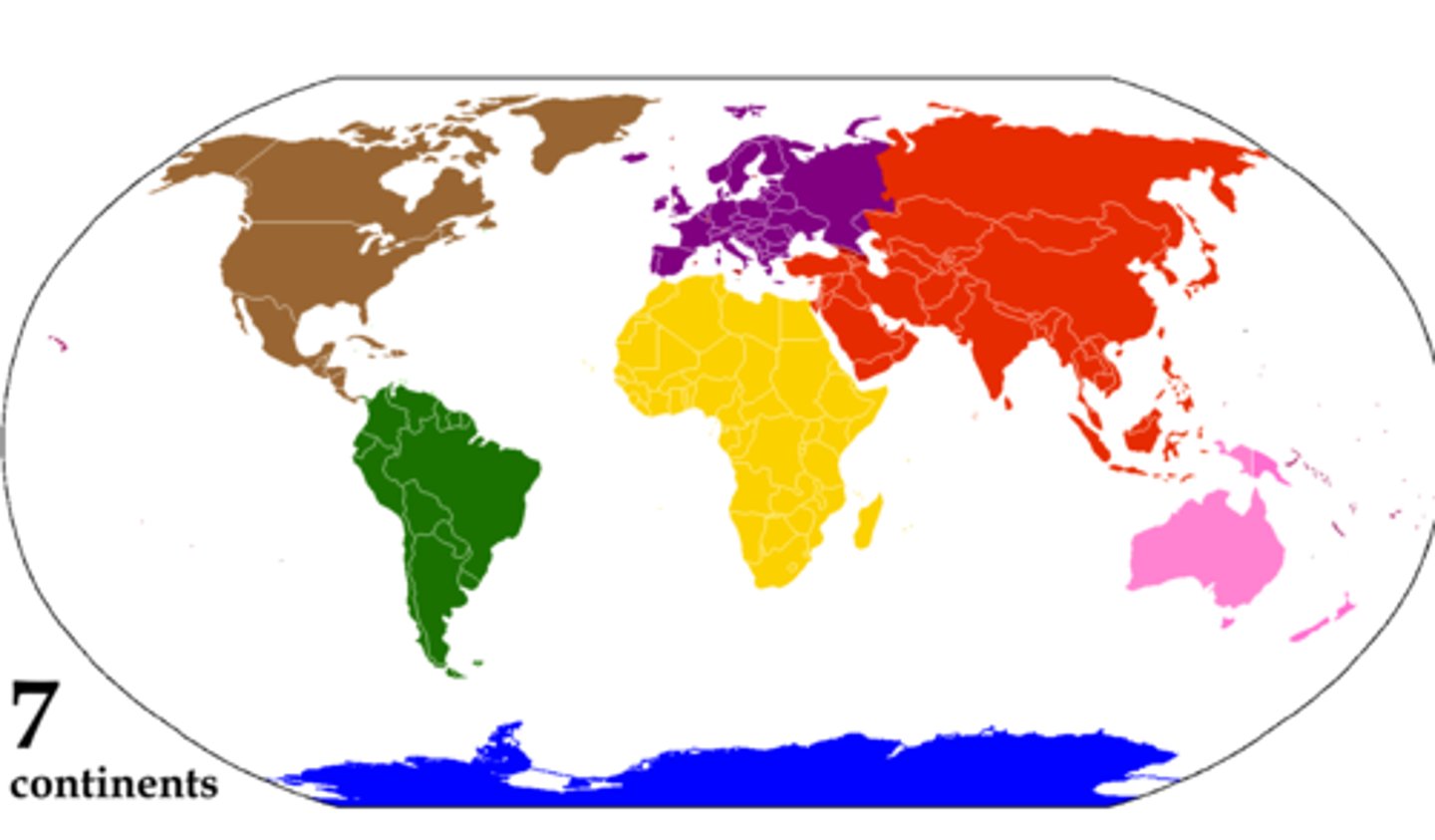 <p>Which continent is green?</p>
