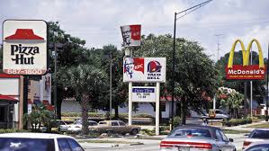 <p>the spatial arrangement of a phenomenon over an area; e.g., the distribution of fast food restaurants in a city</p>
