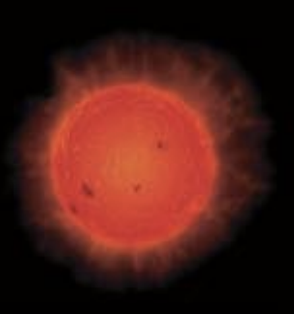 <p><span style="background-color: transparent;">After core hydrogen is exhausted, the core shrinks and heats, Hydrogen shell burning begins around the inert helium core, causing the star to expand into a red supergiant</span></p><p></p>