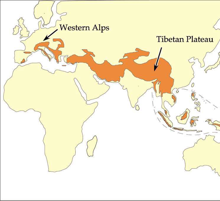 <ul><li><p>Records the closure of the Tethys</p></li><li><p>i.e., the collision of African and European plates</p></li></ul><p></p>