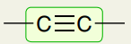<p>Triple Bonds: C<span>≡C</span></p>