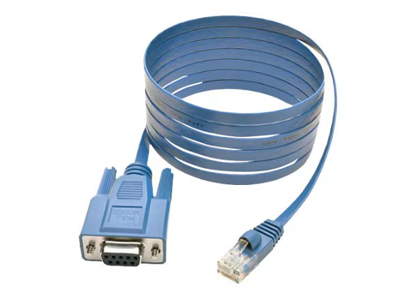 <p><strong>Rolled cable, Cisco console cable,</strong></p><ul><li><p>Yost cable</p></li><li><p>Serial cable “standard” proposed by Dave Yost</p></li></ul><p><strong>A standard for RJ-45 to serial communications</strong></p><p><strong>Used in conjunction with serial port connectors</strong></p>