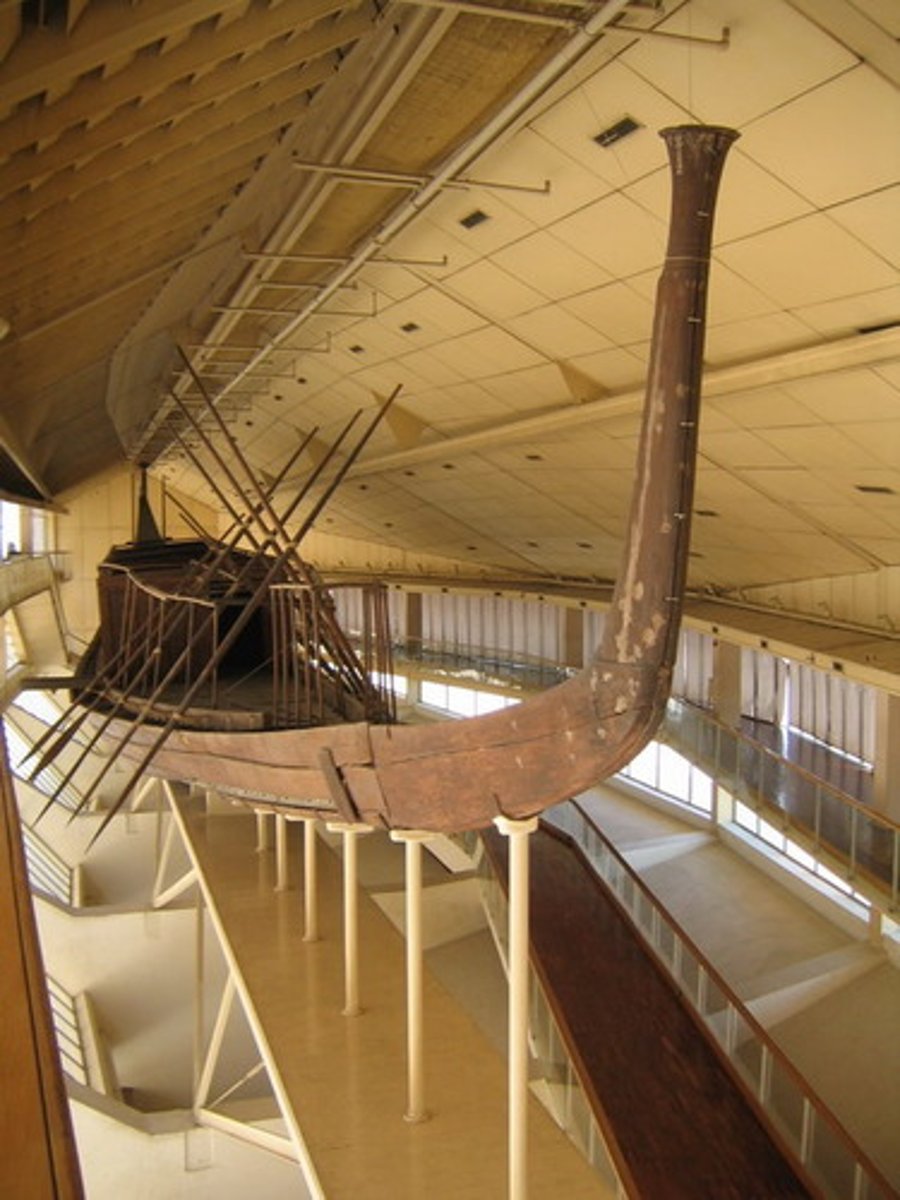 <p>Disassembled before it was put in the ground, but had marks so Khufu could put it back together in the afterlife.</p>