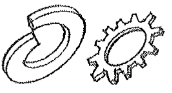 <p><span>A washer specially constructed to prevent a nut from shaking loose</span></p>