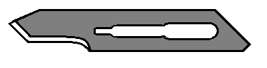 <p><span style="font-family: Calibri">Smaller version of #10 blade used for making finer incisions.</span></p>