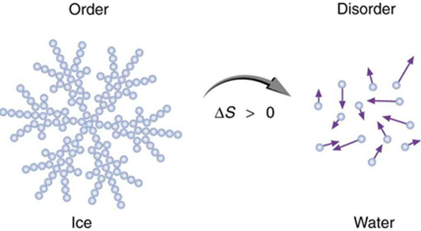 <p>when energy is changed from one form to another, some useful energy is always degraded into lower quality energy (usually heat) entropy</p>
